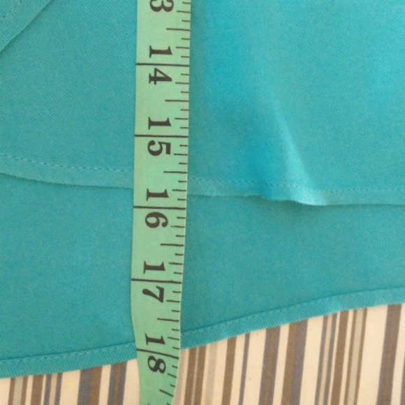 XXL NWT SHOEDAZZLE Aqua Green Faux Wrap Skirt - Picture 5 of 15